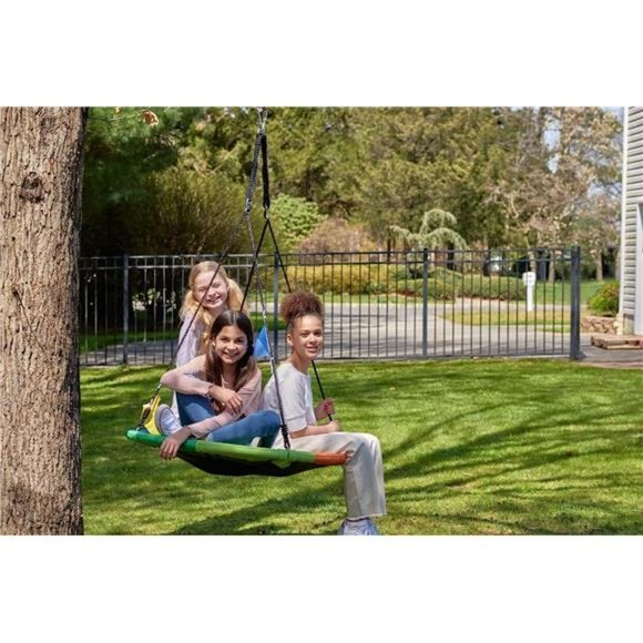 40 Inch Tree Swing Saucer Swing - 800Lb Weight Capacity, 900D Oxford Waterproof - Picture 5 of 6
